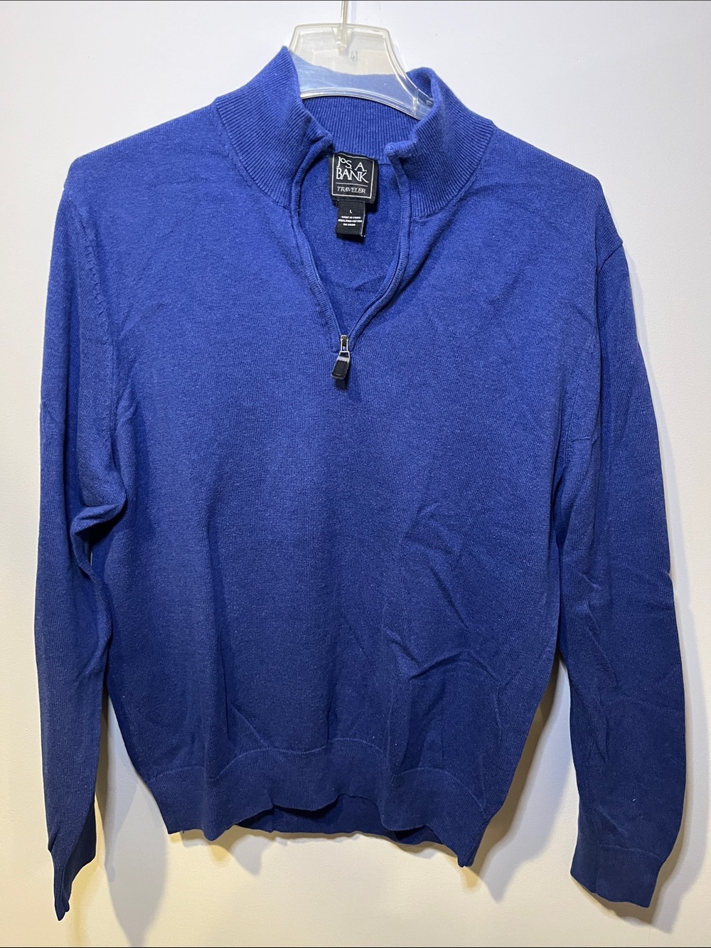 Jos. A. Bank Men's Royal Blue Half-Zip Sweater
